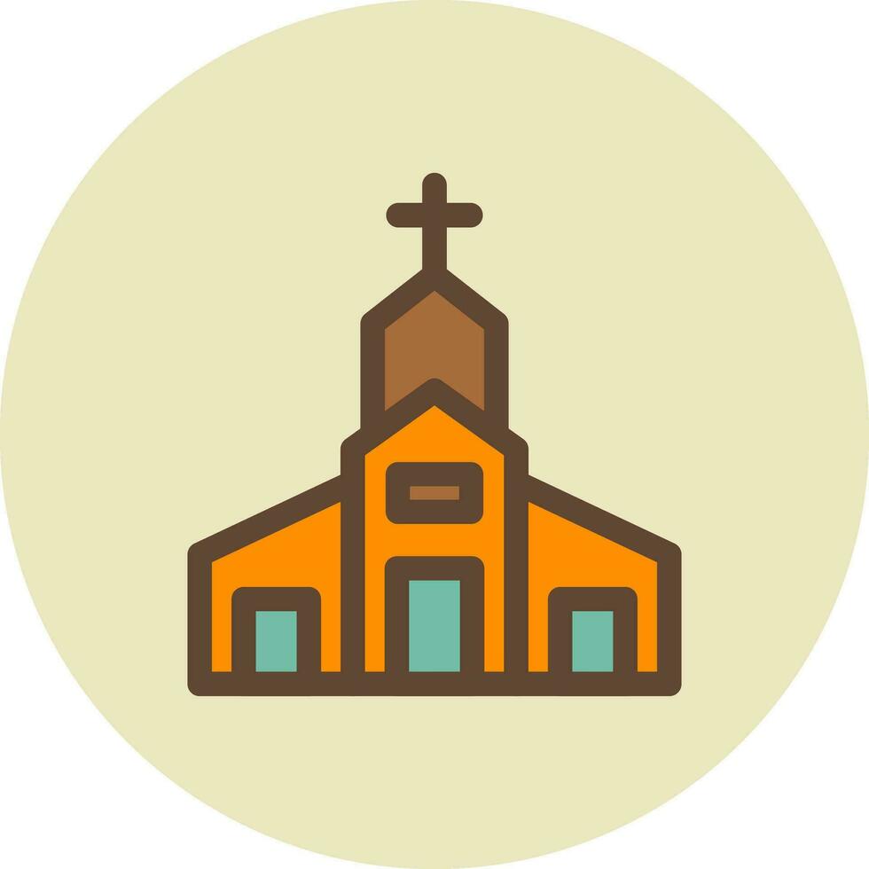 diseño de icono creativo de iglesia vector