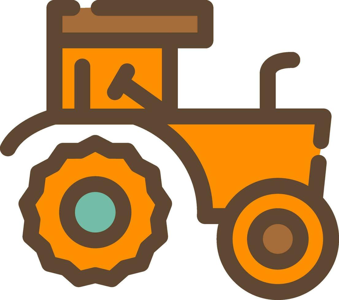 diseño de icono creativo de tractor vector