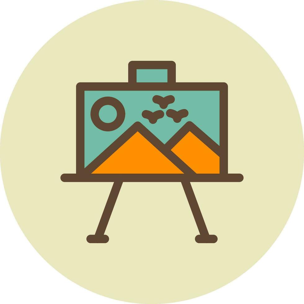 Paint Canvas Creative Icon Design vector