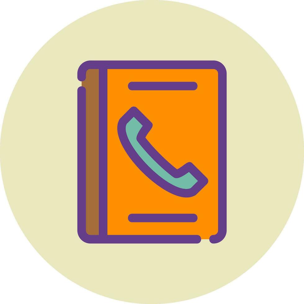 Phone Book Creative Icon Design vector