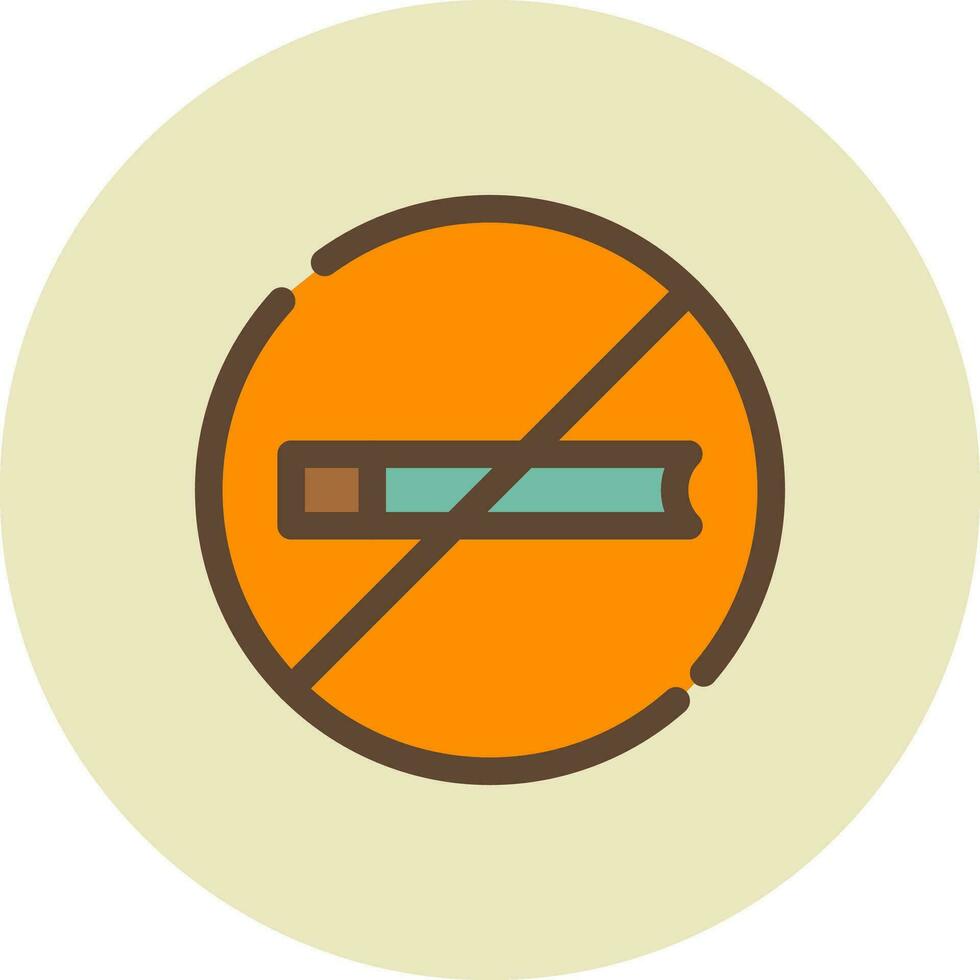 No Smoking Creative Icon Design vector