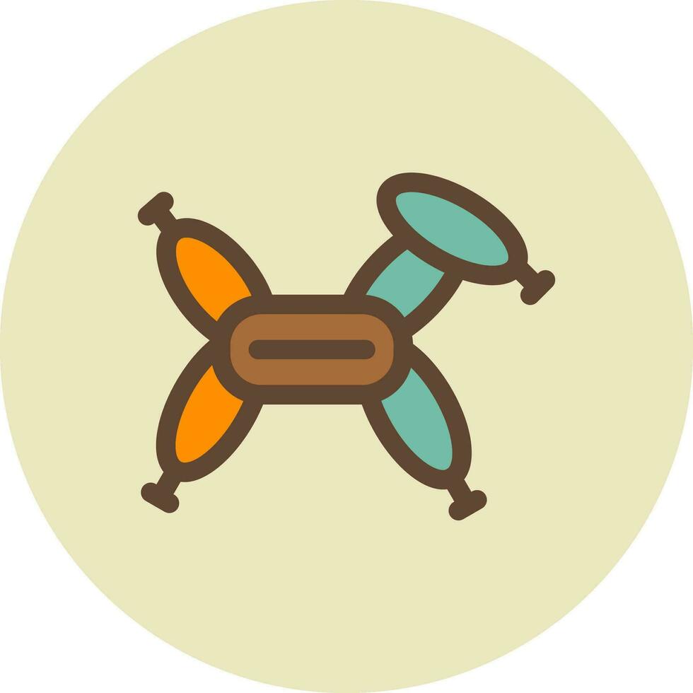 Balloon Modelling Creative Icon Design vector
