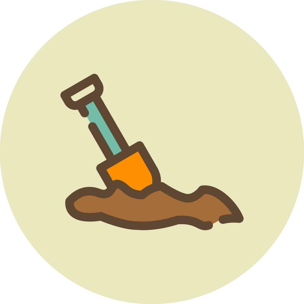 Digging Creative Icon Design vector