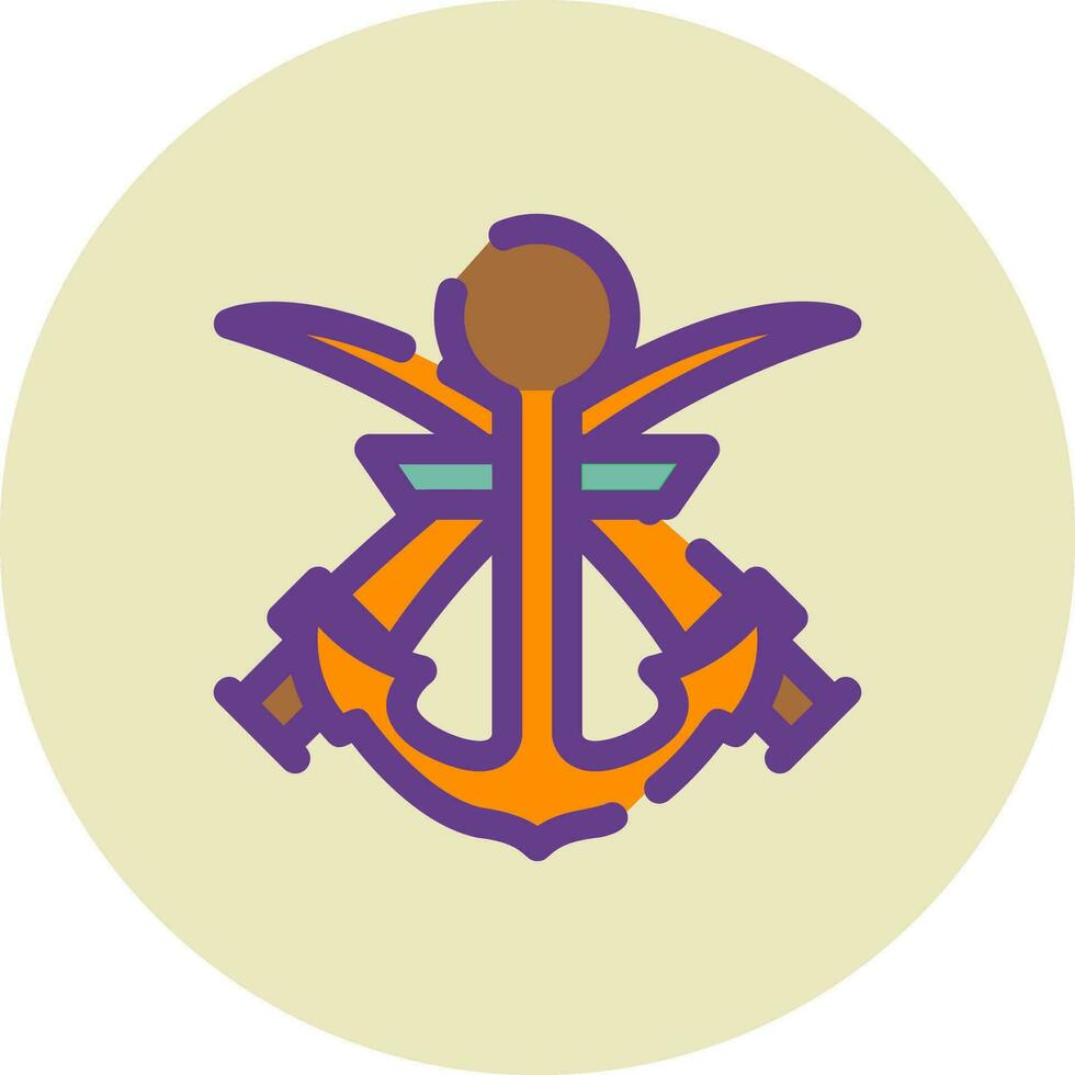 Anchor Creative Icon Design vector