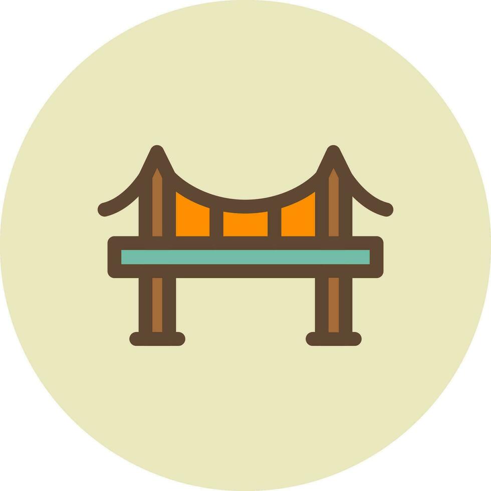 Bridge Creative Icon Design vector