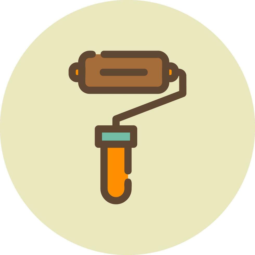 Paint Roller Creative Icon Design vector