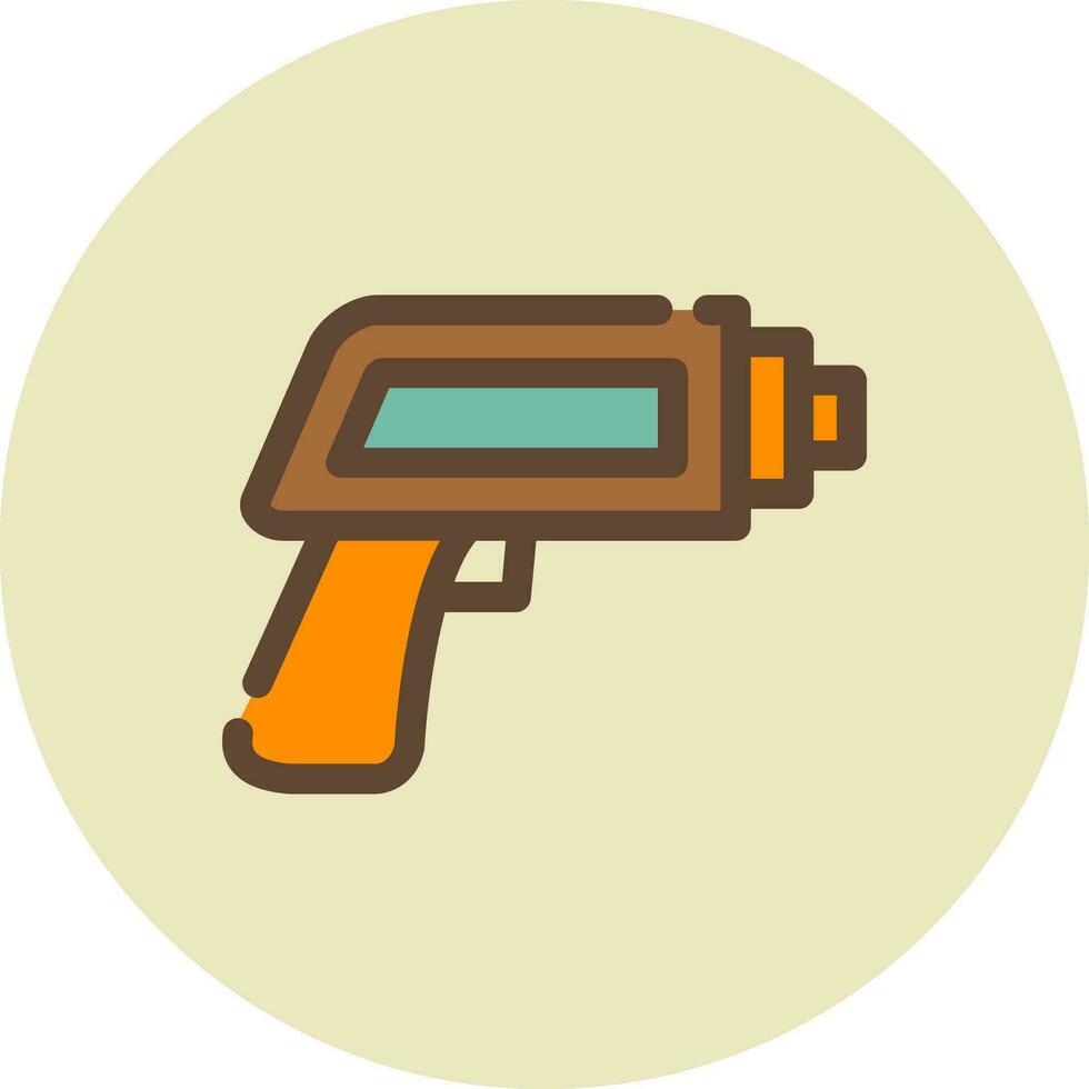 Thermometer Gun Creative Icon Design vector