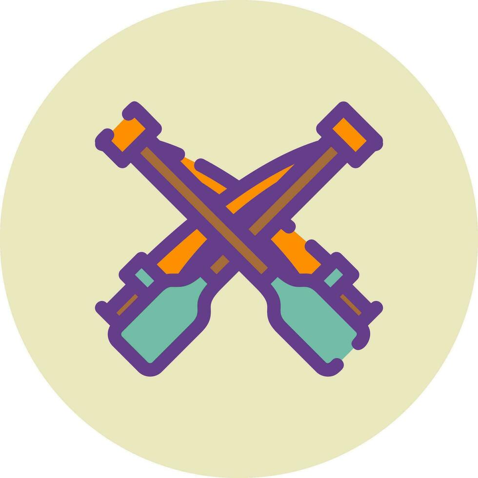 Rowing Creative Icon Design vector