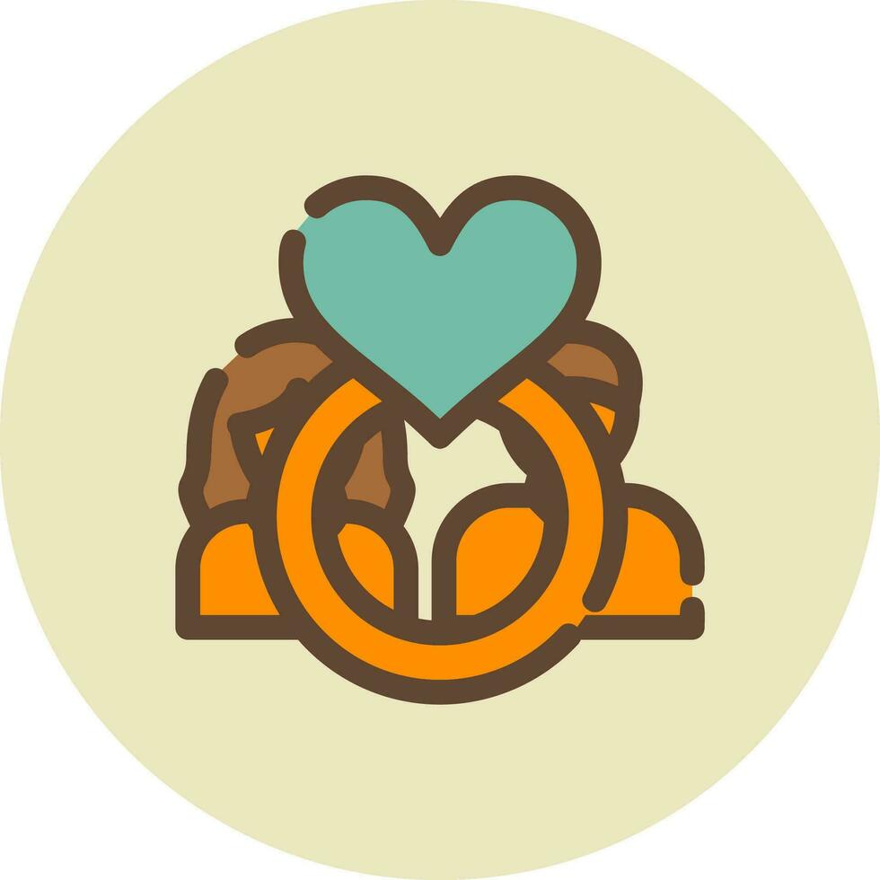 Engagement Ring Creative Icon Design vector