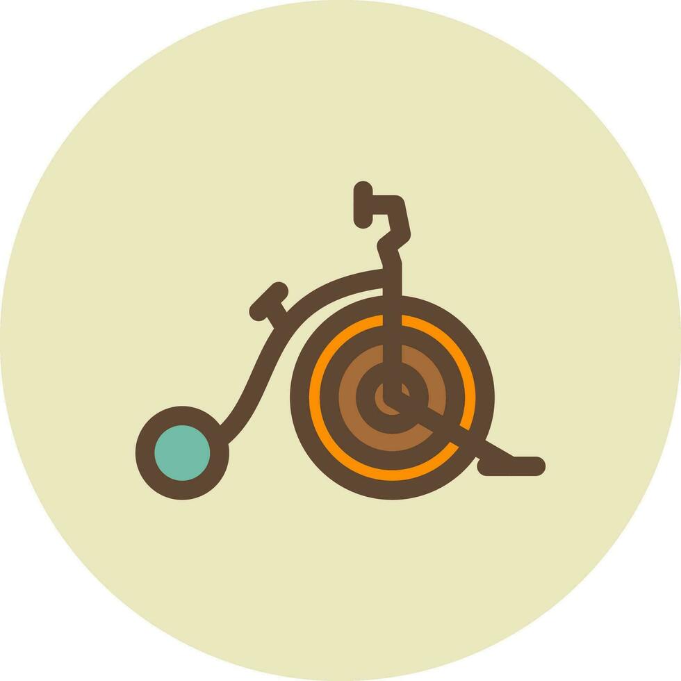 Circus Bike Creative Icon Design vector