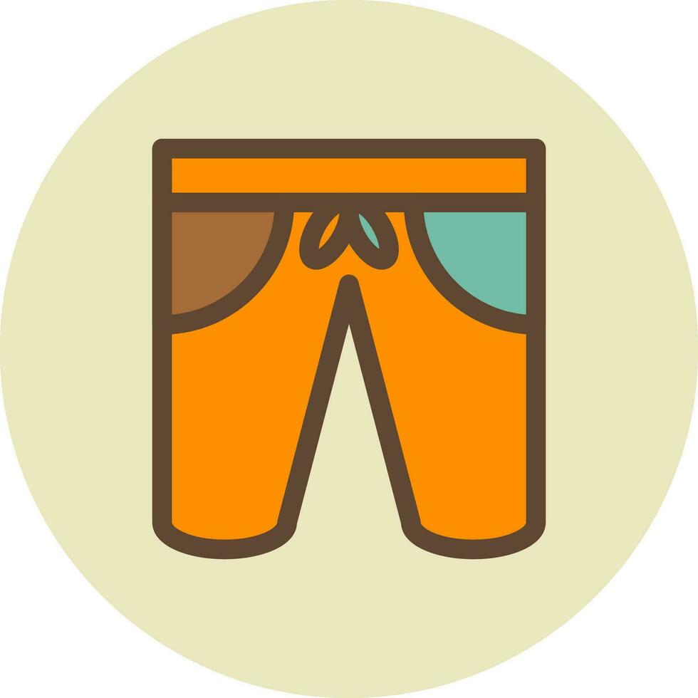 diseño de icono creativo de pantalones cortos vector