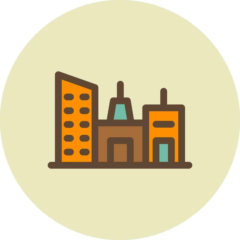 Property Building Creative Icon Design vector