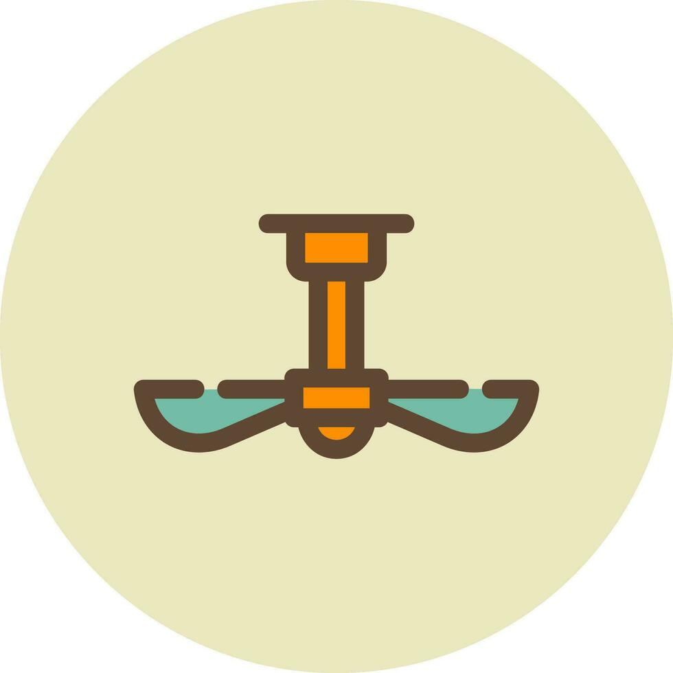 Ceiling Fan Creative Icon Design vector