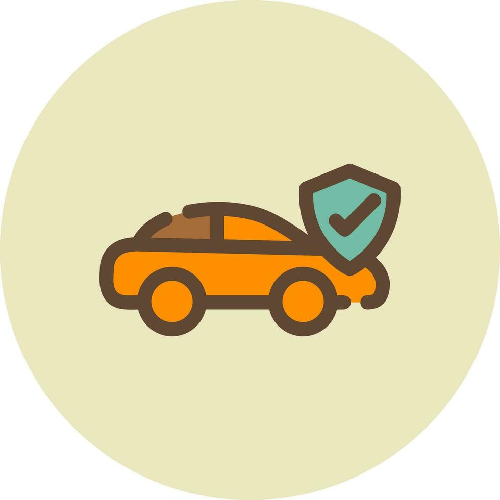 Car Insurance Creative Icon Design vector