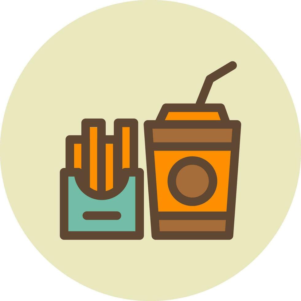 Fast Food Creative Icon Design vector