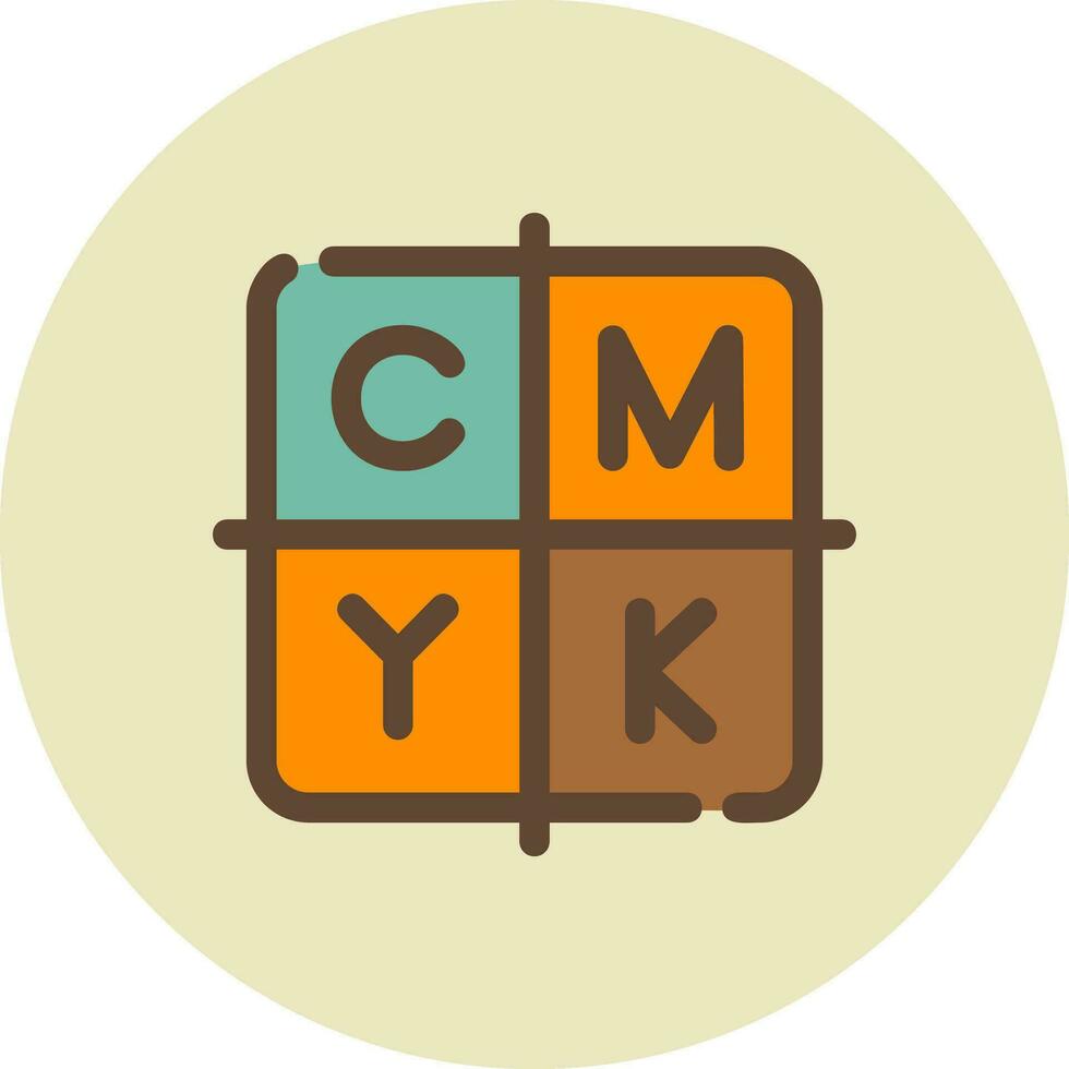 CMYK Creative Icon Design vector