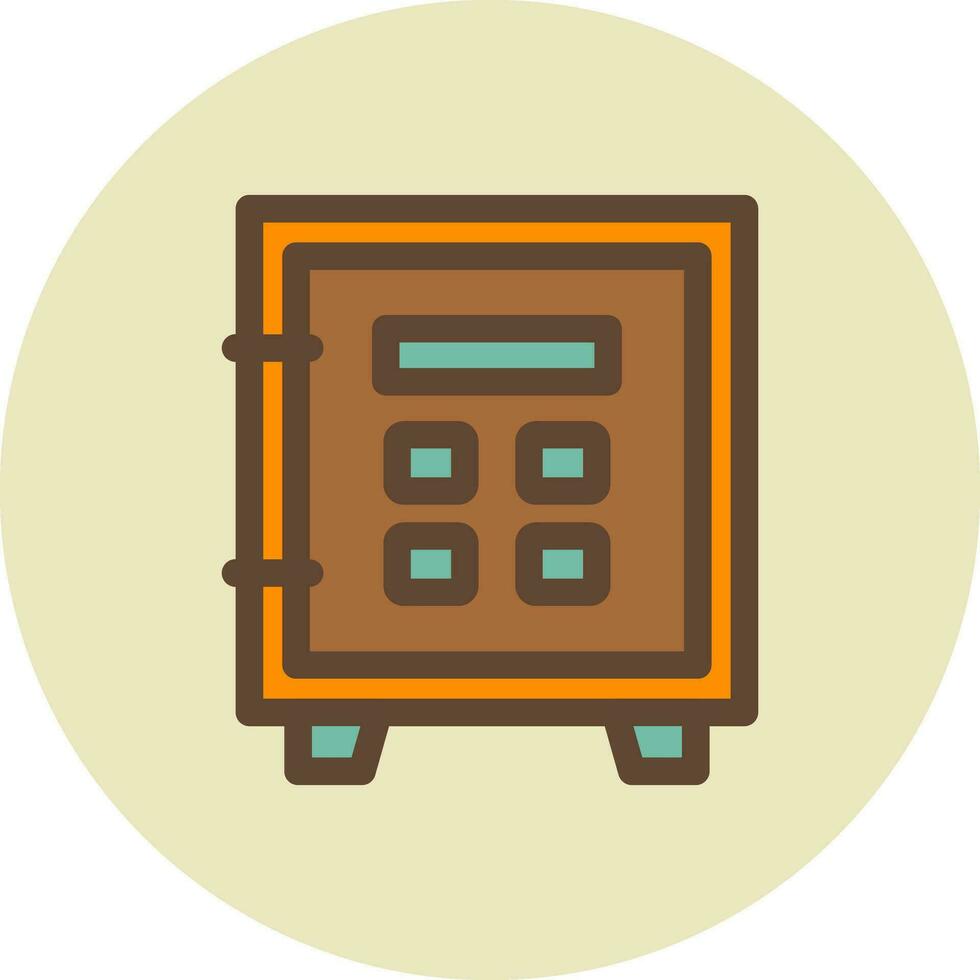 Safe Lock Creative Icon Design vector