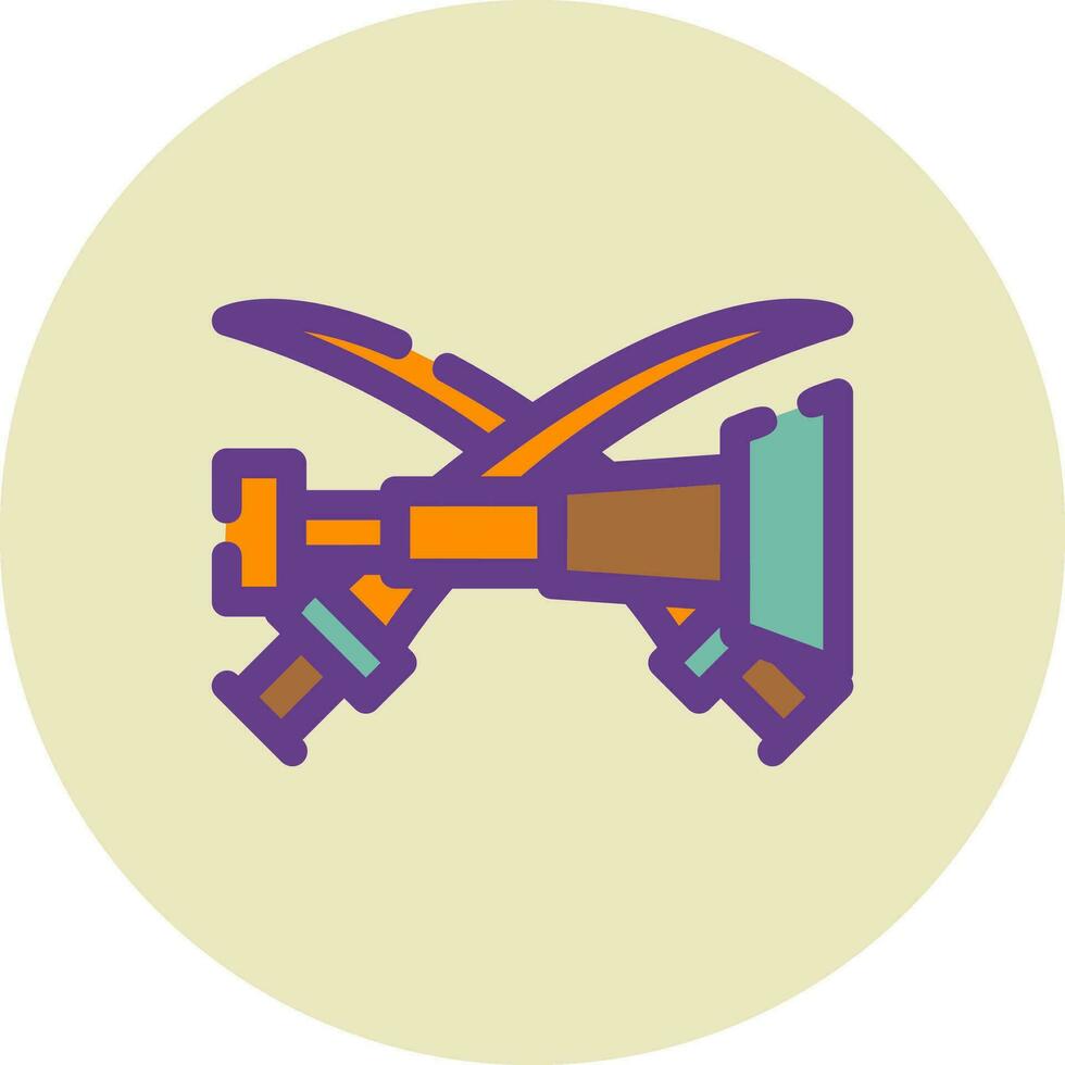 Spyglass Creative Icon Design vector
