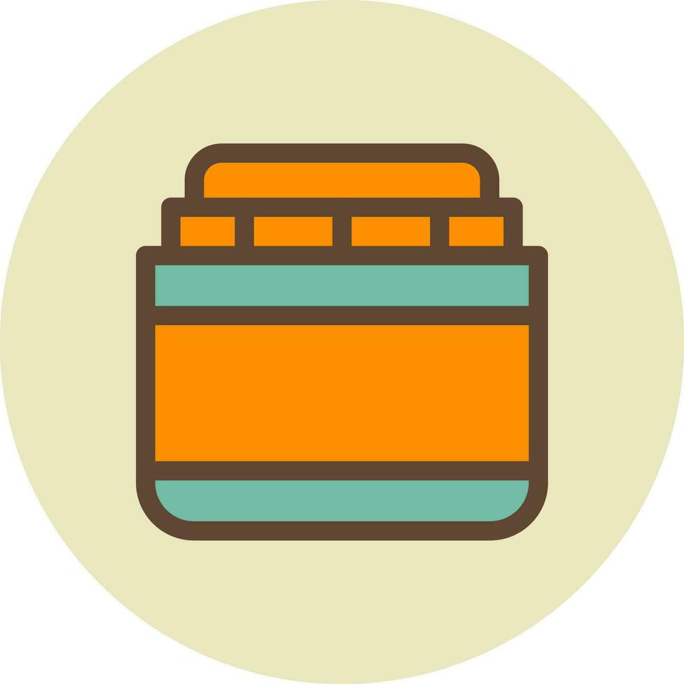 Cream Creative Icon Design vector
