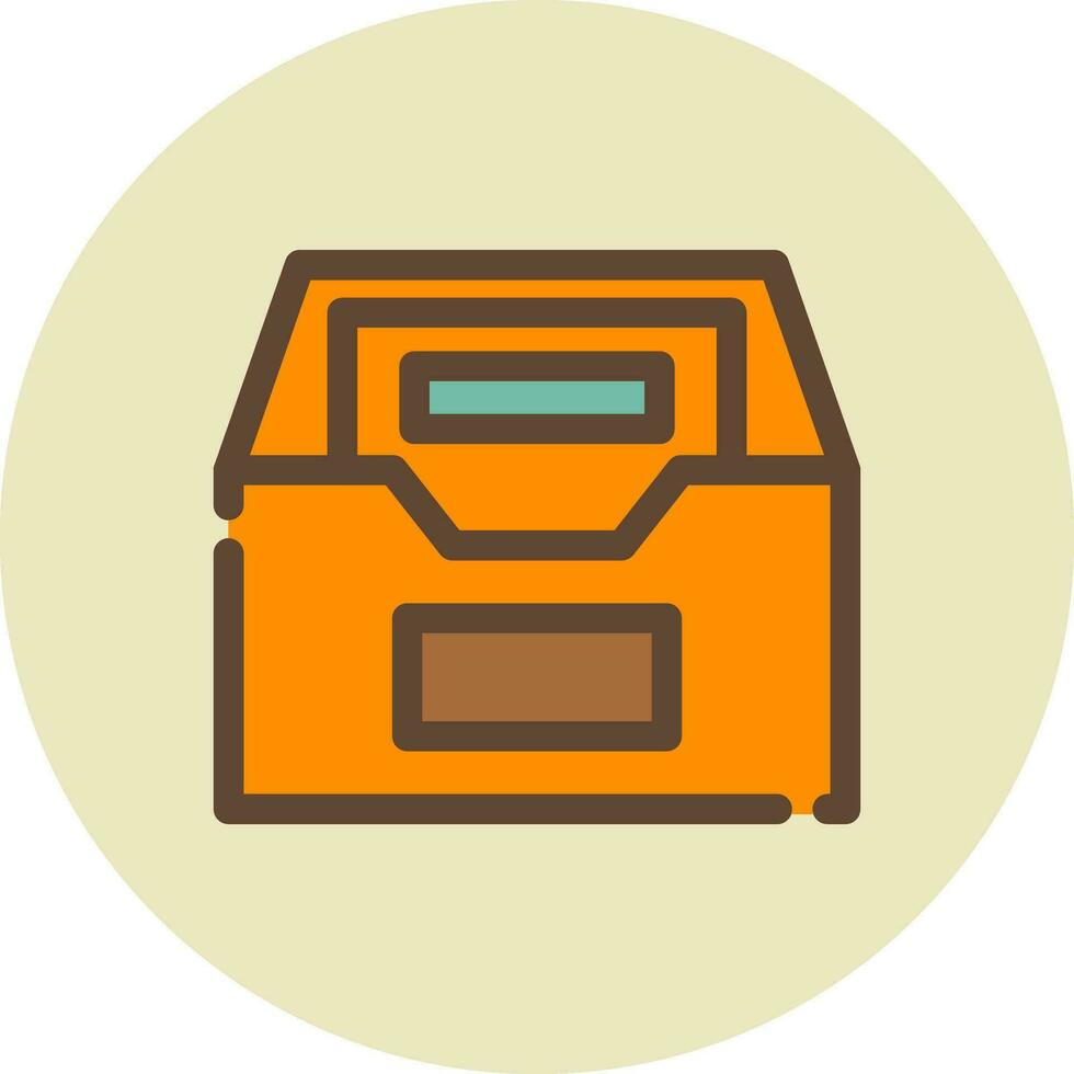 Files Box Creative Icon Design vector