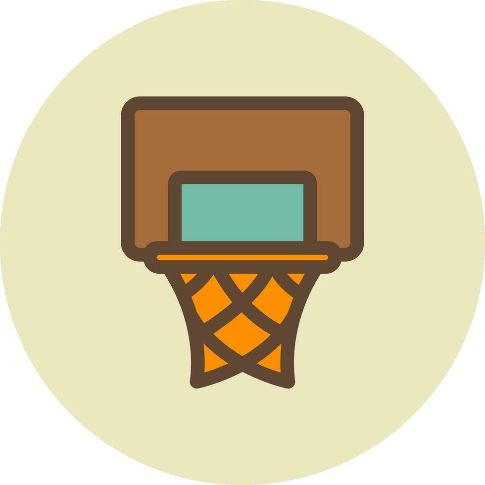 Basketball Hoop Creative Icon Design vector