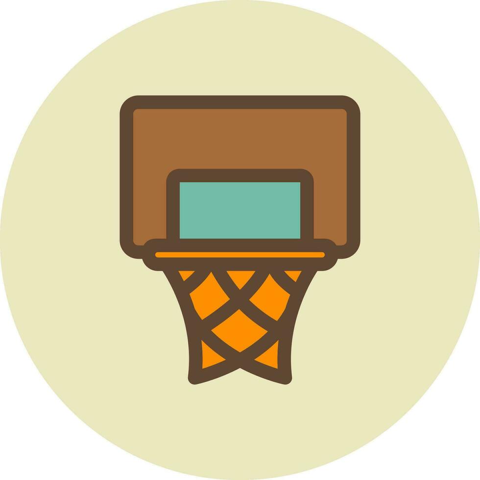 diseño de icono creativo de aro de baloncesto vector