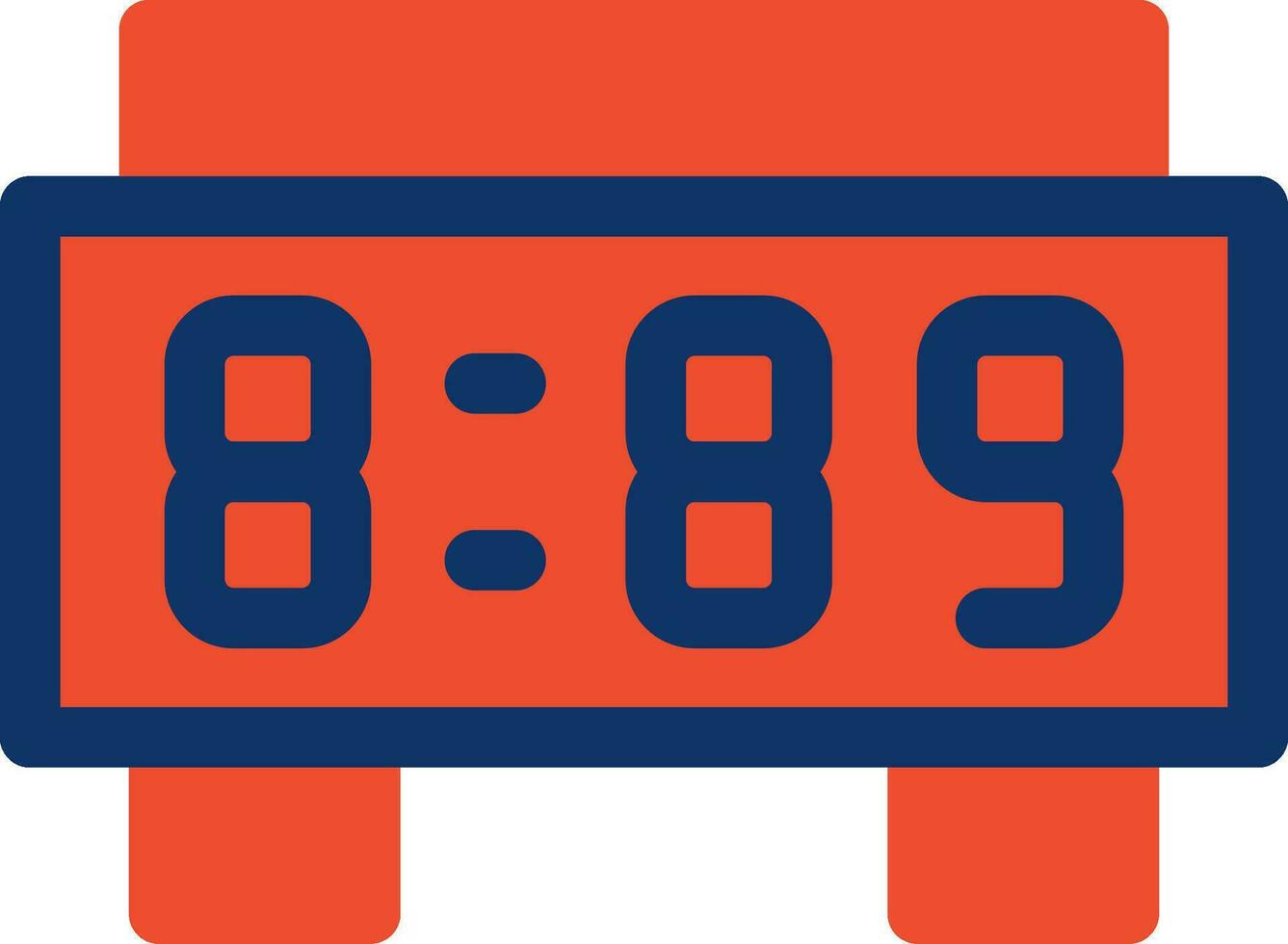 Digital Clock Creative Icon Design vector