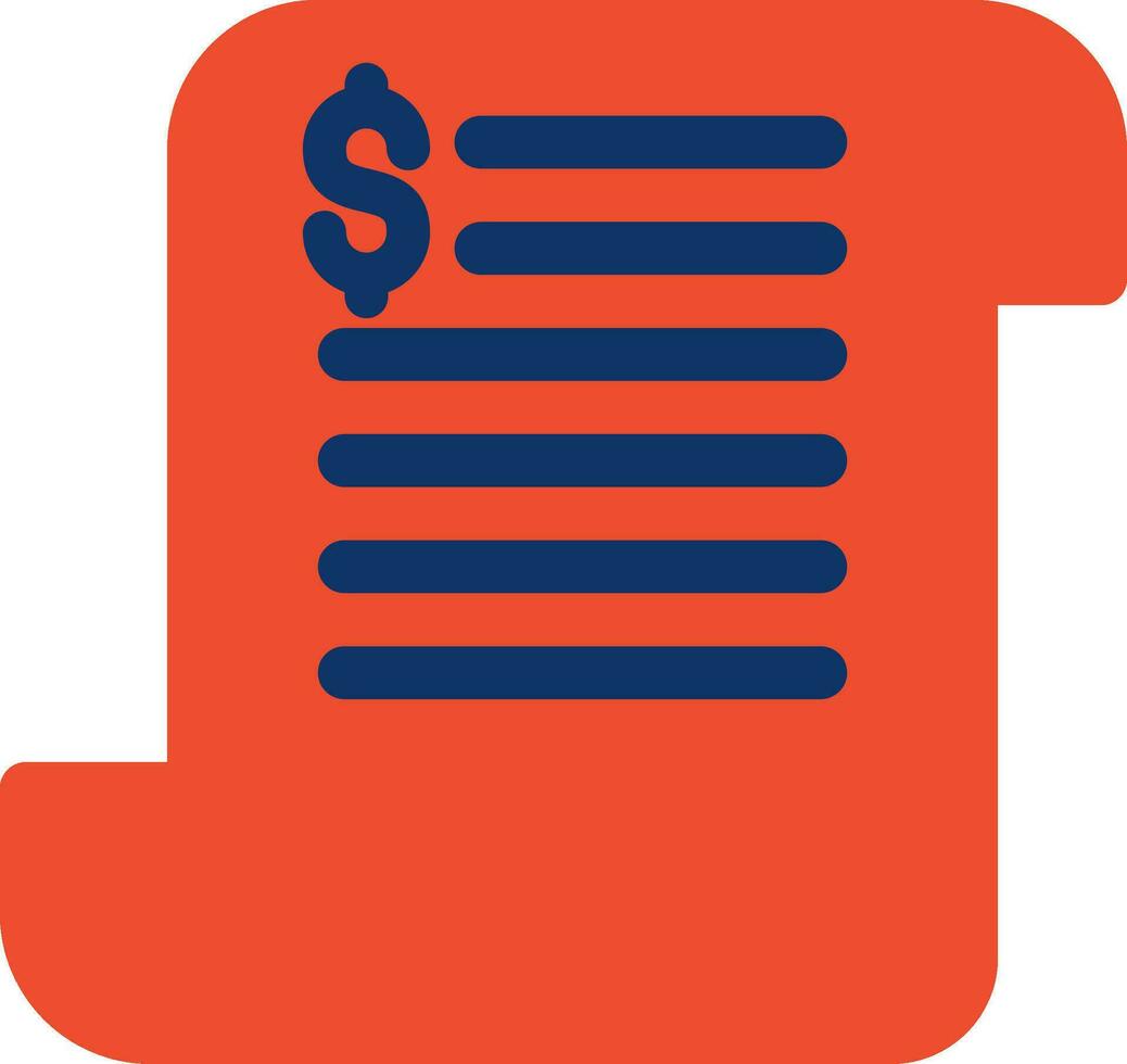 Bill Creative Icon Design vector