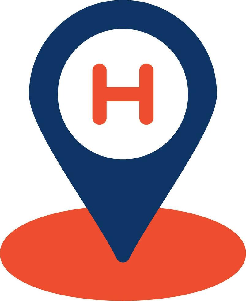 Helipad Creative Icon Design vector