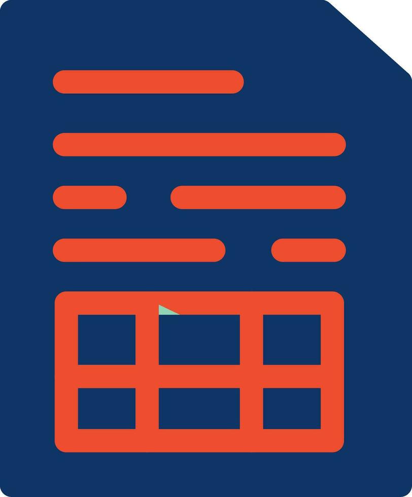 Spreadsheet Creative Icon Design vector