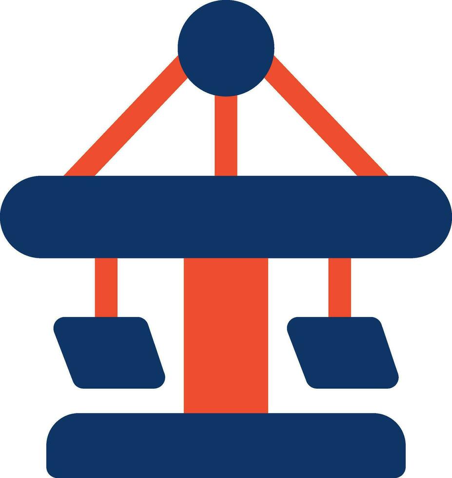 Merry Go Round Creative Icon Design vector