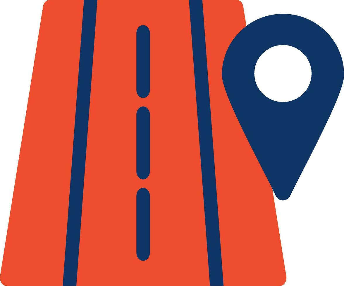 Road Location Creative Icon Design vector