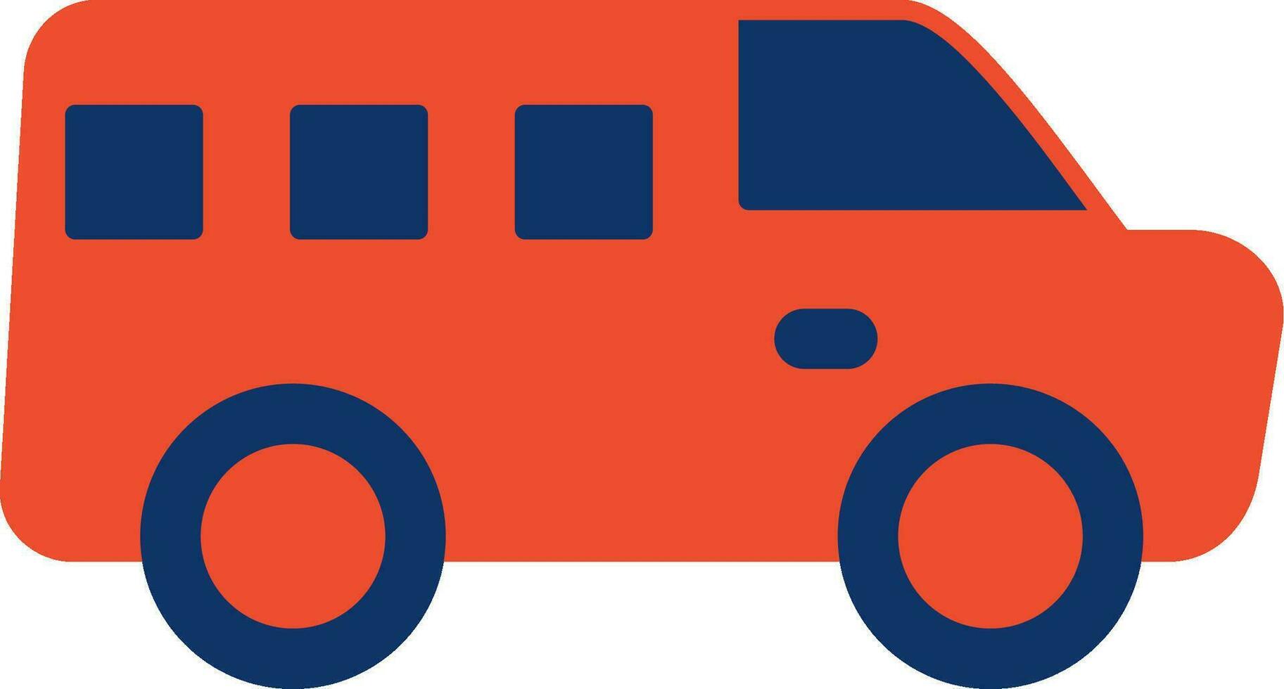 Minivan Creative Icon Design vector
