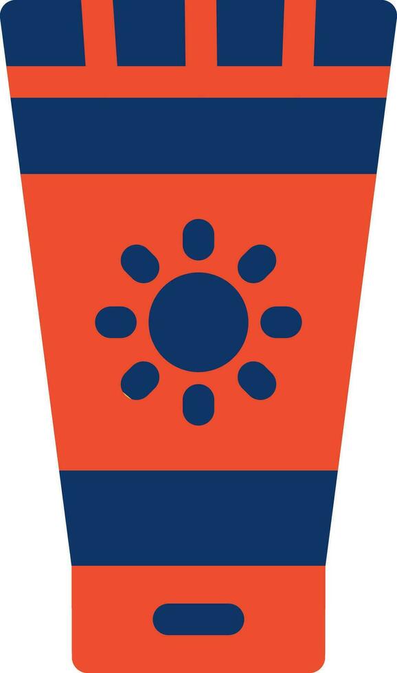Sunscreen Creative Icon Design vector