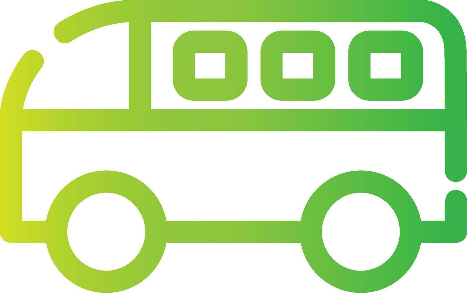 Minivan Creative Icon Design vector