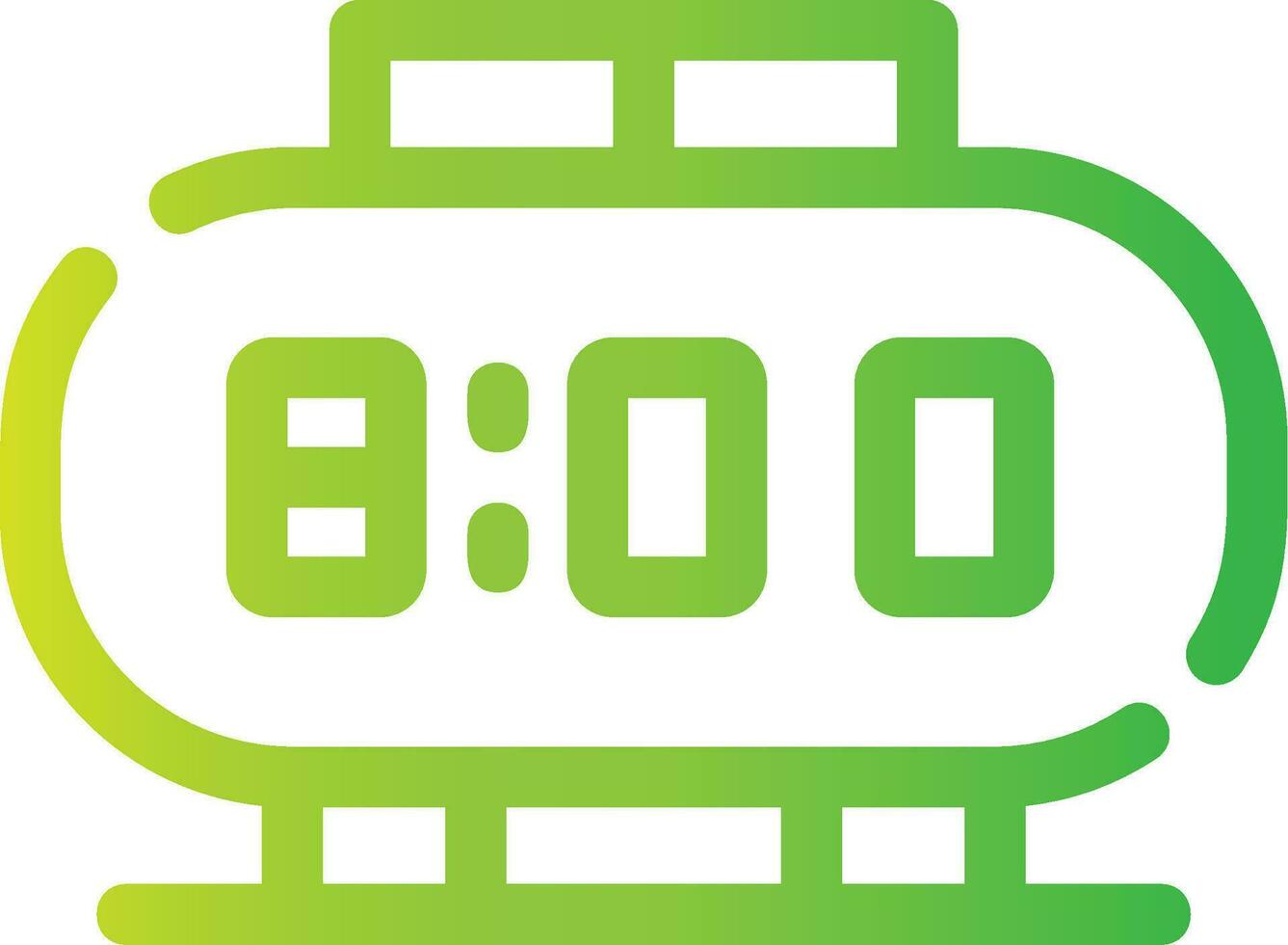Digital Clock Creative Icon Design vector