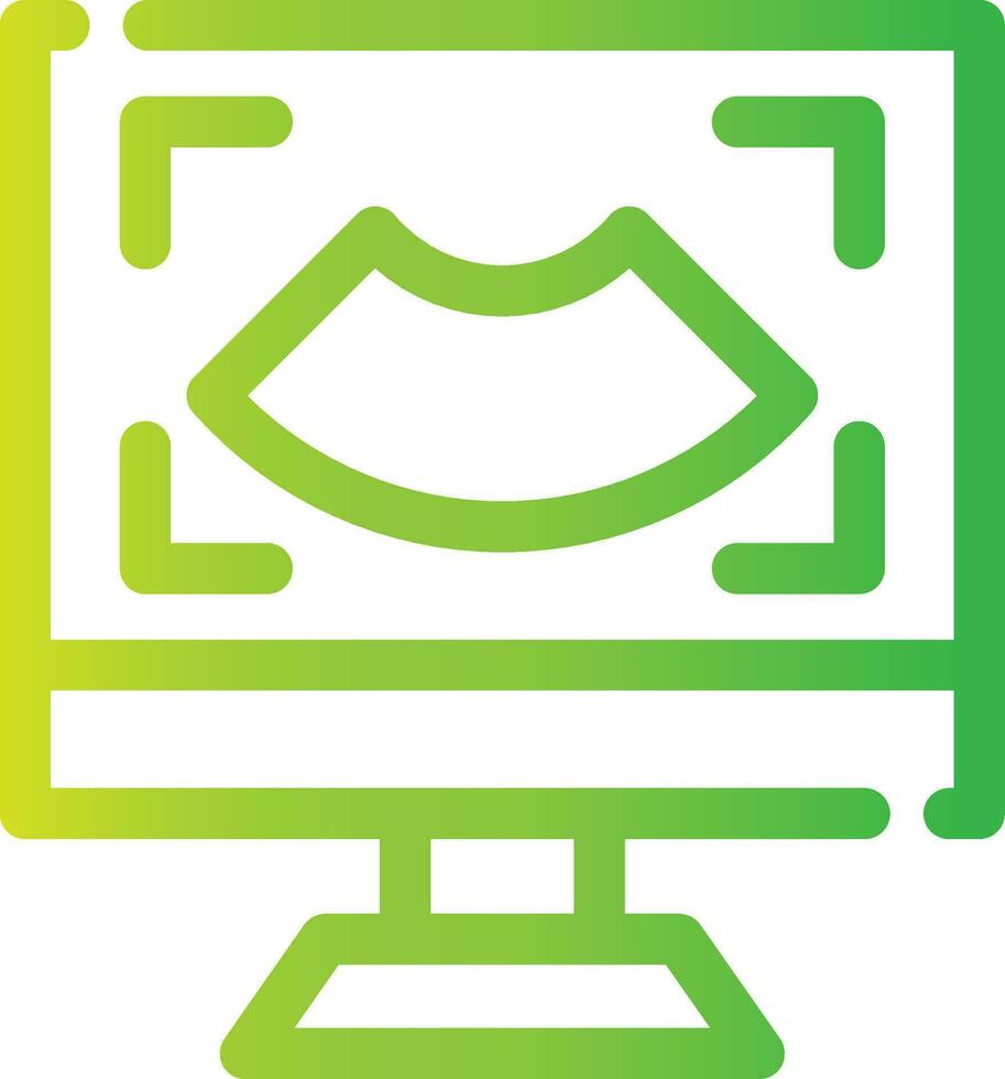 Ultrasound Creative Icon Design vector