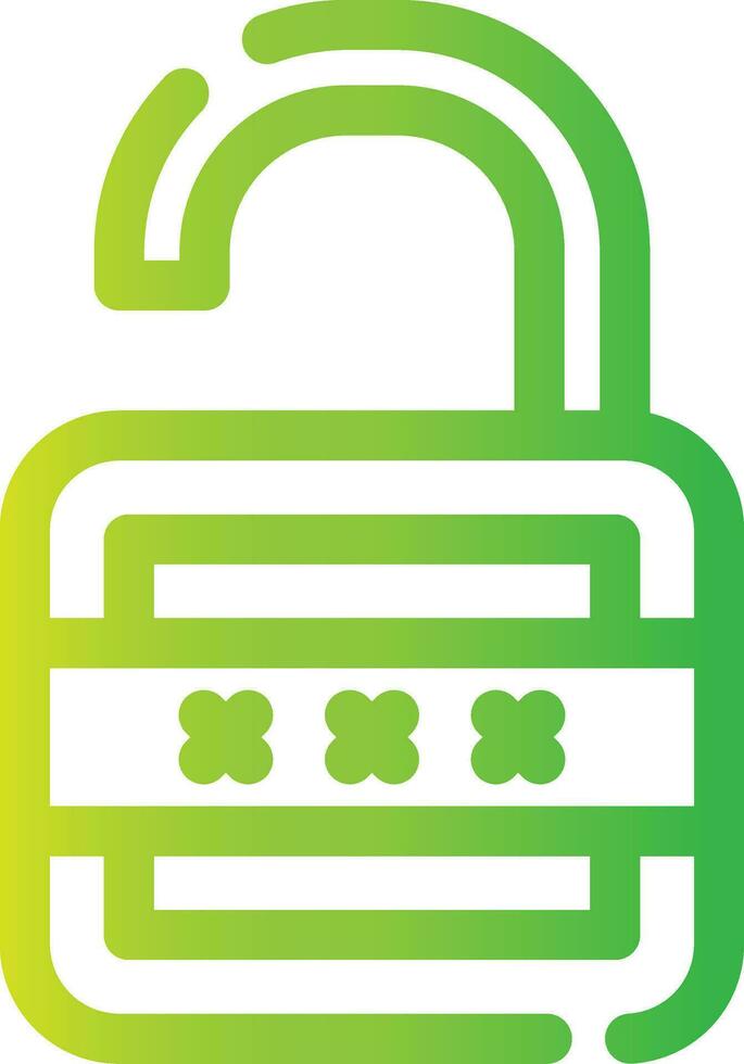 Lock Open Creative Icon Design vector