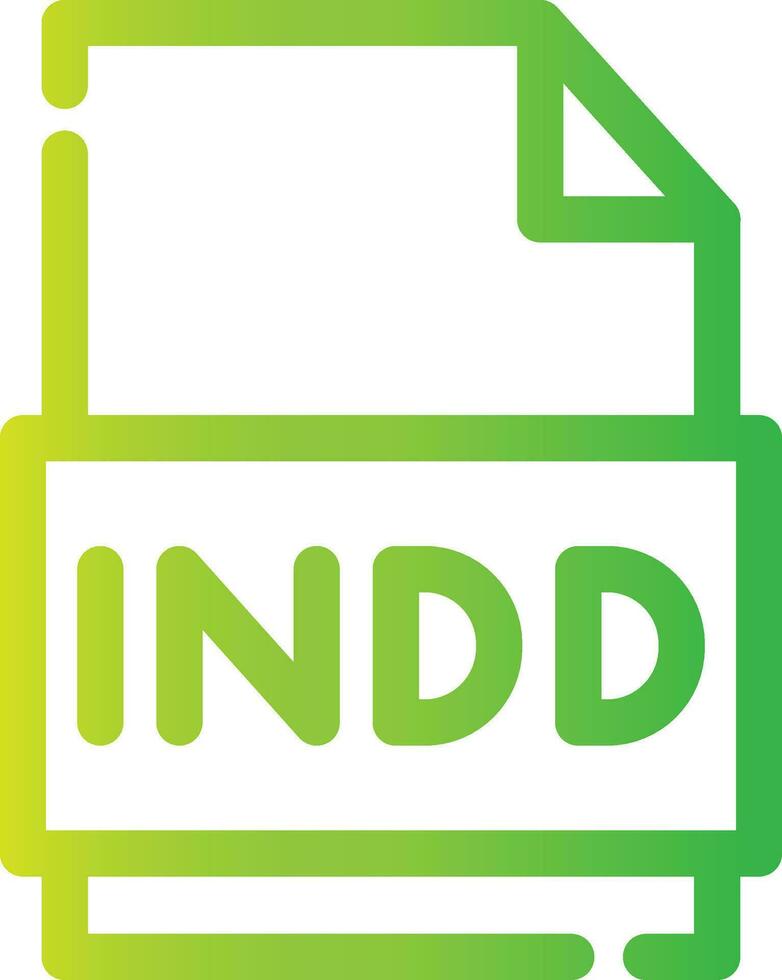 Indd File Creative Icon Design vector