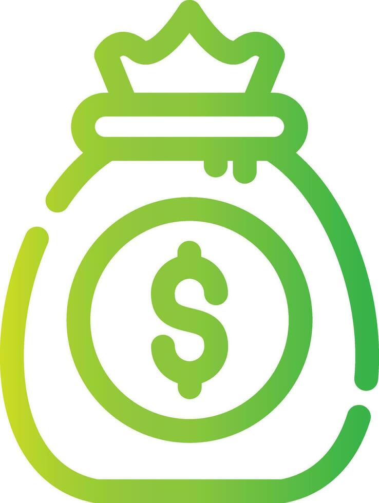 Money Bag Creative Icon Design vector