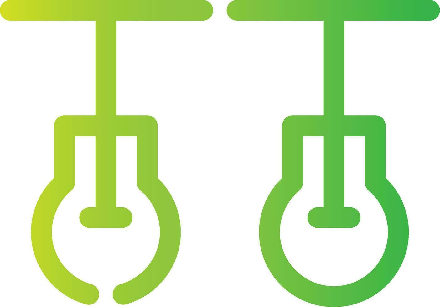 Ceiling Light Creative Icon Design vector