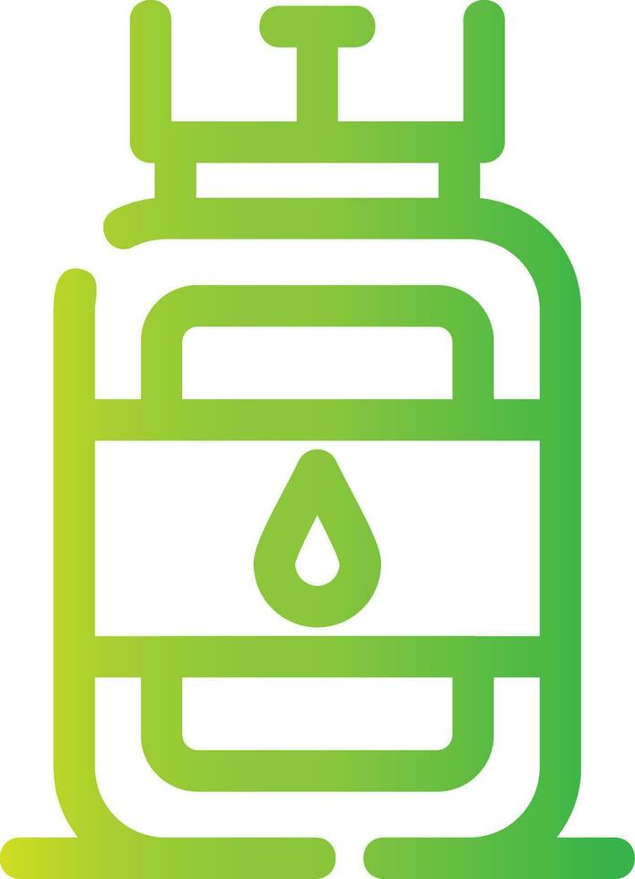 Gas Cylinder Creative Icon Design vector