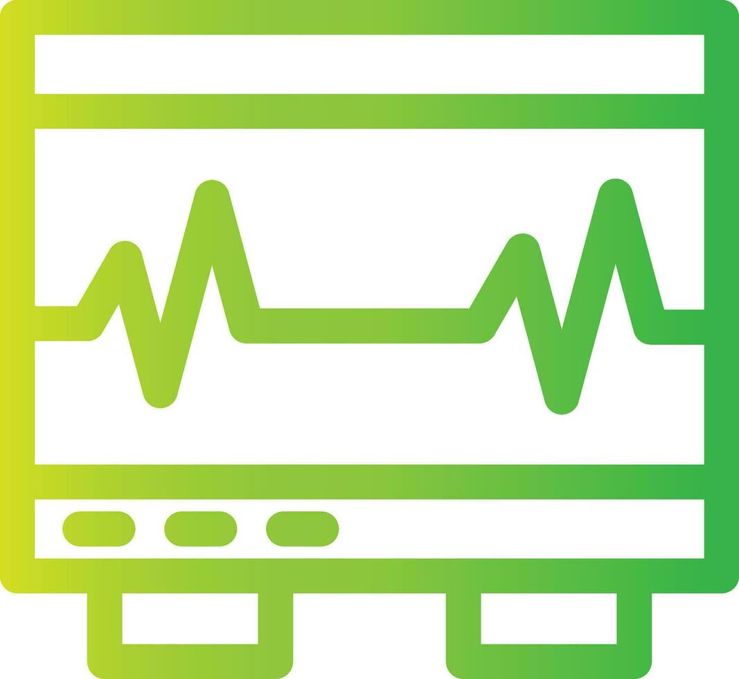 Electrocardiogram Creative Icon Design vector