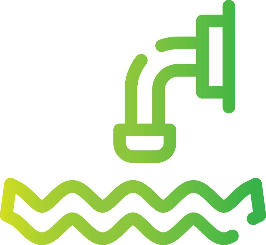 Waste Water Creative Icon Design vector