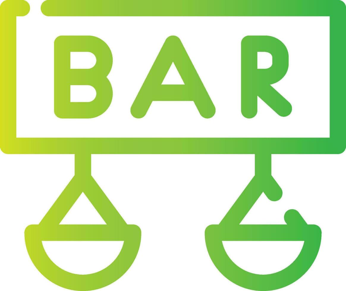 Bar Creative Icon Design vector