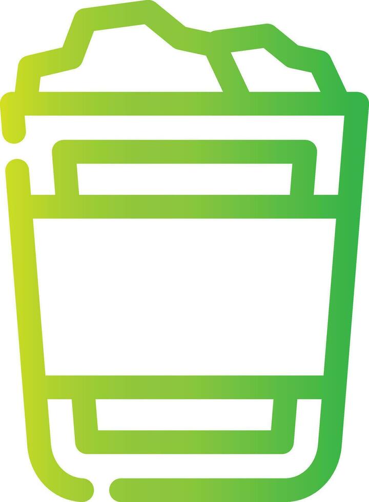 Paper Bin Creative Icon Design vector