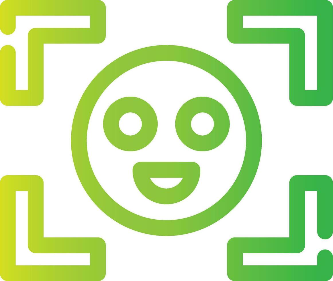Face Detection Creative Icon Design vector