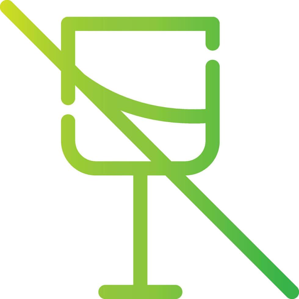 No Wine Creative Icon Design vector