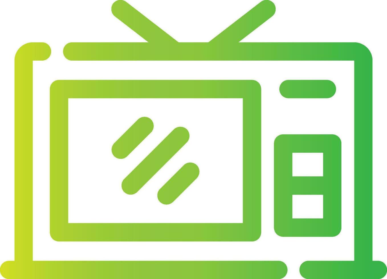 Tv Creative Icon Design vector