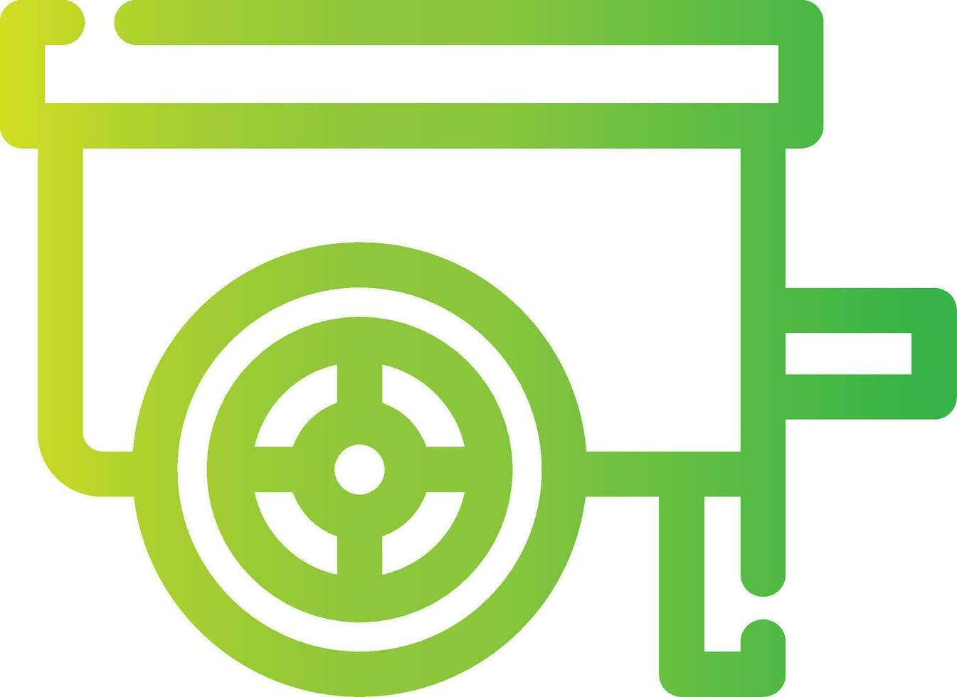 Wheelbarrow Creative Icon Design vector